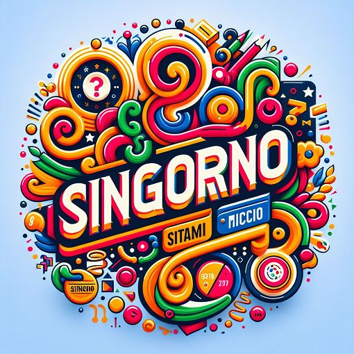 A vibrant and engaging quiz-themed image featuring the names 'Signorini' and 'Miccio' in a playful, competitive style, surrounded by colorful graphics that represent choices and decisions.