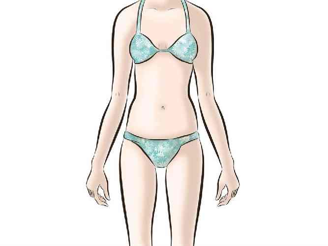 Punto vita appena accennato su corpo poco muscoloso