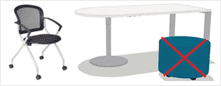 Seated Height Meeting Room Table