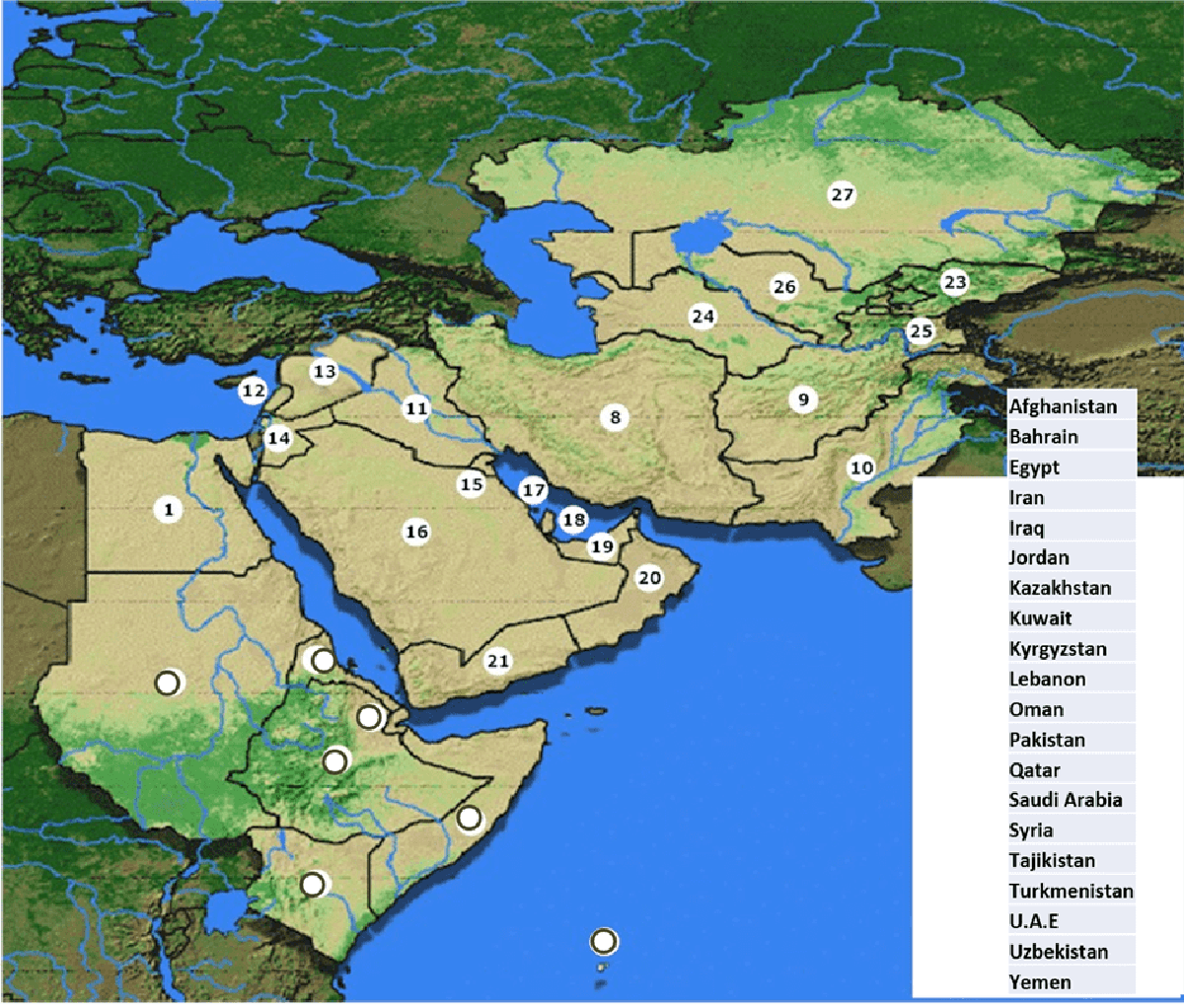 CENTCOM Map Quiz (09FEB) | Take the Quiz | QuizMaker