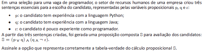 QuestÃ£o 20 Enade 2017