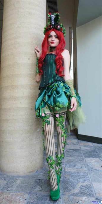 Steampunk Poison Ivy cosplay - women's steampunk costumes - batman steampunk cosplay